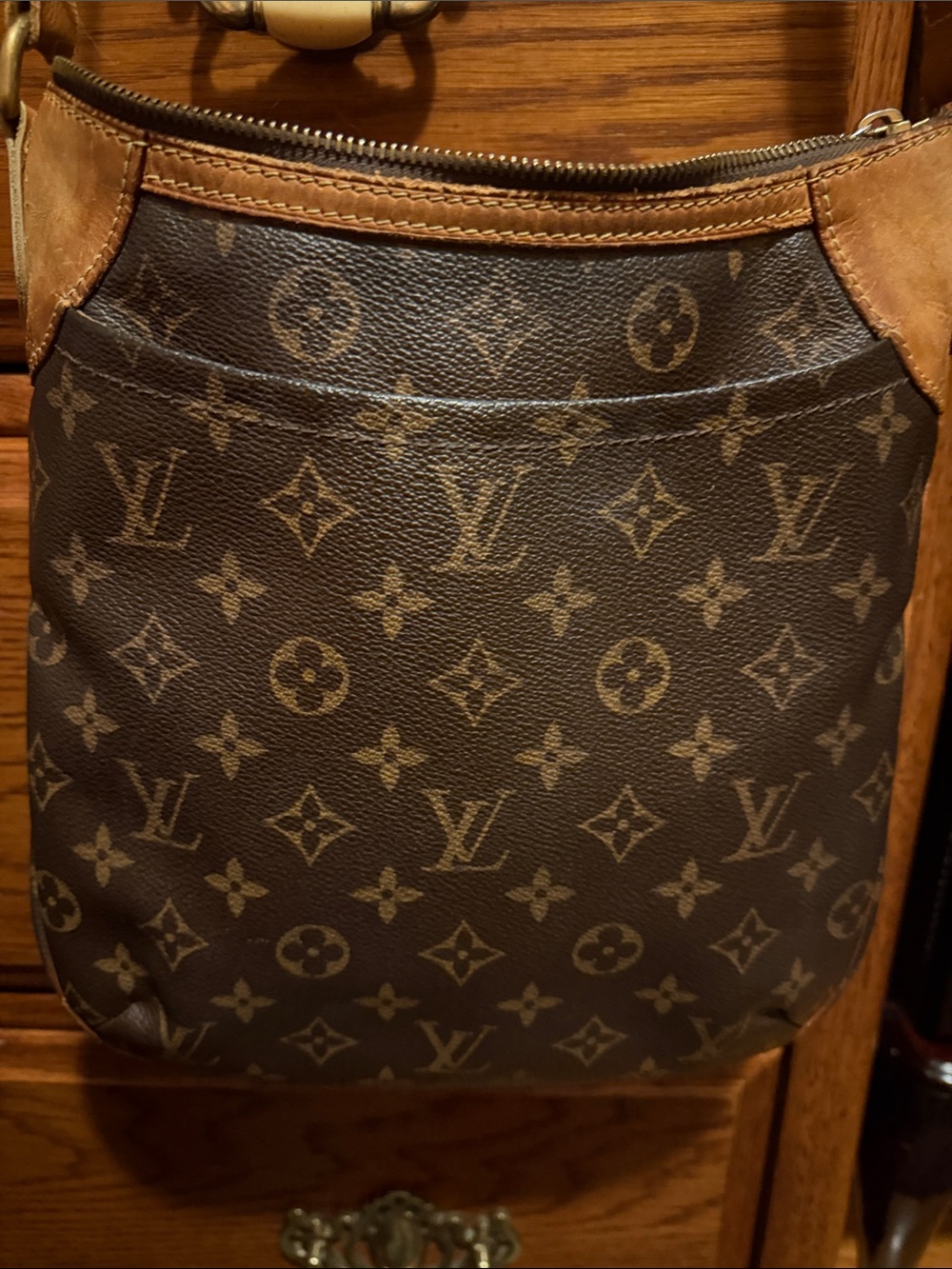 Louis Vuitton Odeon Brown Monogram Crossbody Shoulder Bag 💼